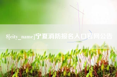 范县宁夏消防报名入口官网公告
