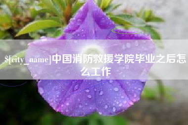 范县中国消防救援学院毕业之后怎么工作