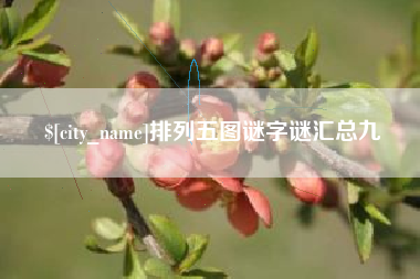 范县排列五图谜字谜汇总九
