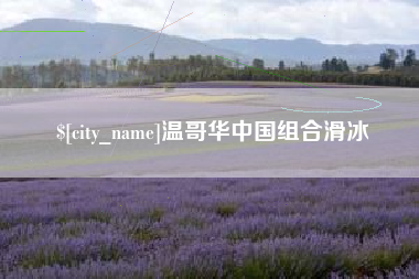 范县温哥华中国组合滑冰