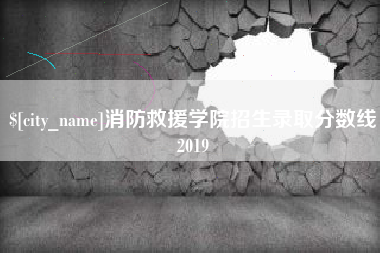 范县消防救援学院招生录取分数线2019