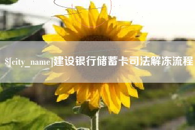 范县建设银行储蓄卡司法解冻流程