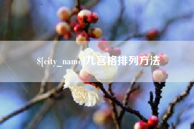 范县九宫格排列方法