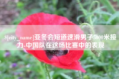 范县亚冬会短道速滑男子5000米接力-中国队在这场比赛中的表现