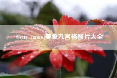 范县美食九宫格图片大全