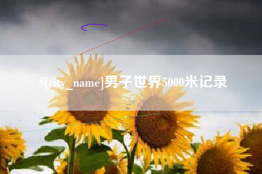 范县男子世界5000米记录
