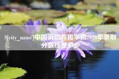 范县中国消防救援学院2020年录取分数线是多少