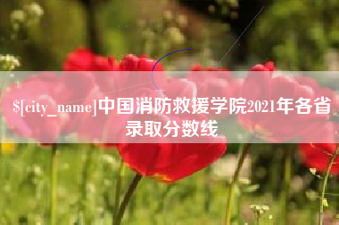 范县中国消防救援学院2021年各省录取分数线