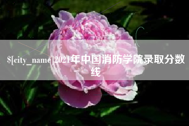 范县2021年中国消防学院录取分数线