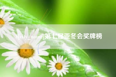 范县第七届亚冬会奖牌榜