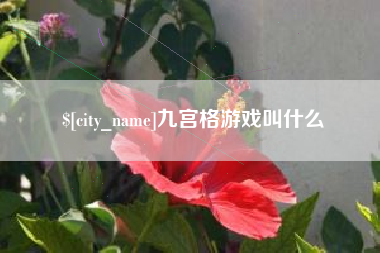 范县九宫格游戏叫什么