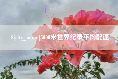 范县5000米世界纪录平均配速