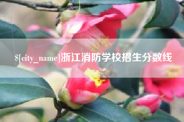 范县浙江消防学校招生分数线