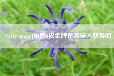 范县中国6枚金牌是哪些人获得的