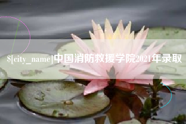 范县中国消防救援学院2021年录取