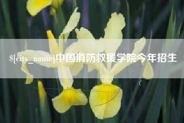 范县中国消防救援学院今年招生