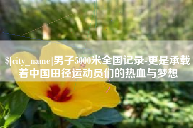 范县男子5000米全国记录-更是承载着中国田径运动员们的热血与梦想
