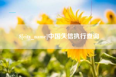 范县中国失信执行查询