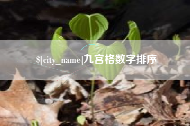 范县九宫格数字排序