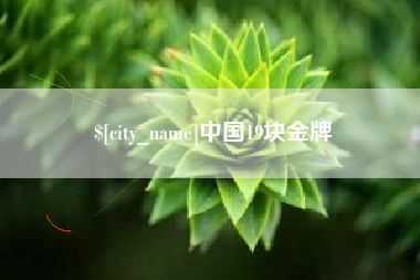 范县中国19块金牌