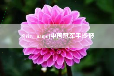 范县中国冠军手抄报