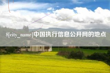 范县中国执行信息公开网的地点