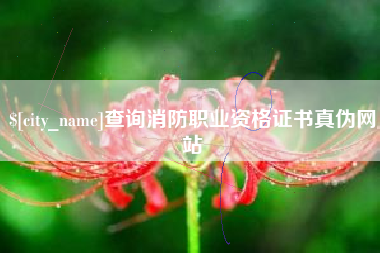 范县查询消防职业资格证书真伪网站