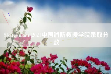 范县2021中国消防救援学院录取分数
