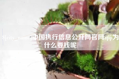 范县中国执行信息公开网官网app为什么要钱呢