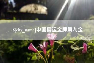 范县中国奥运金牌第九金