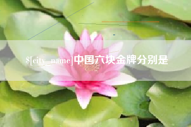 范县中国六块金牌分别是