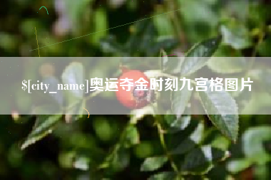 范县奥运夺金时刻九宫格图片